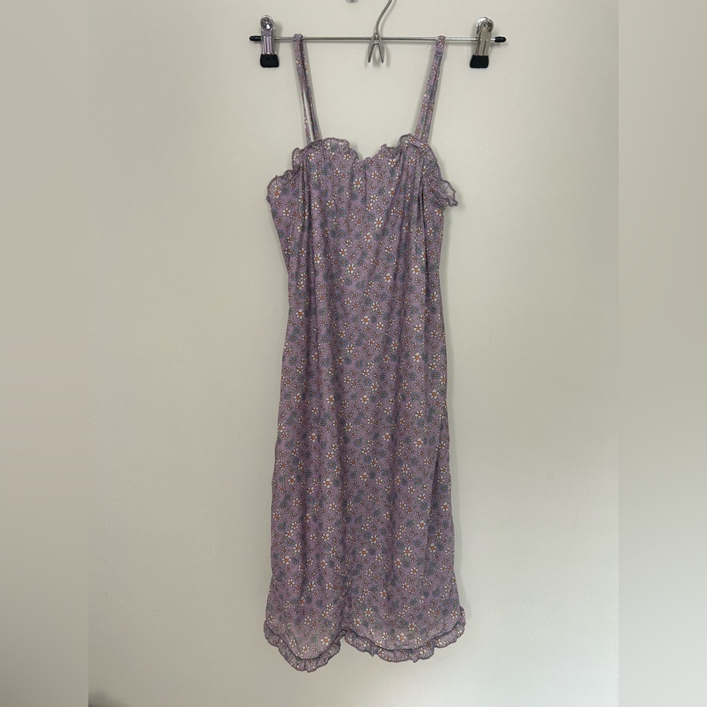 LA Hearts Purple Flower Body con Dress